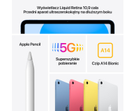 Apple iPad 10,9" 10gen 256GB 5G Pink - 1083291 - zdjęcie 7